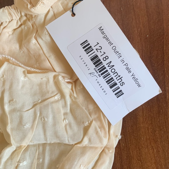 Reverie Threads Margaret Outfit in Pale Yellow (12-18m) - Picture 2 of 2